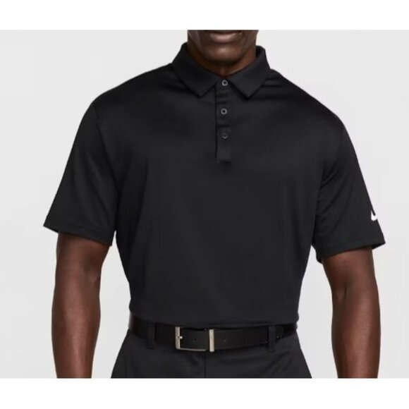 Nike Tour Dri-Fit Golf Polo Black Short Sleeve Men's XL EUC FZ7495-010 Classic - Picture 1 of 10
